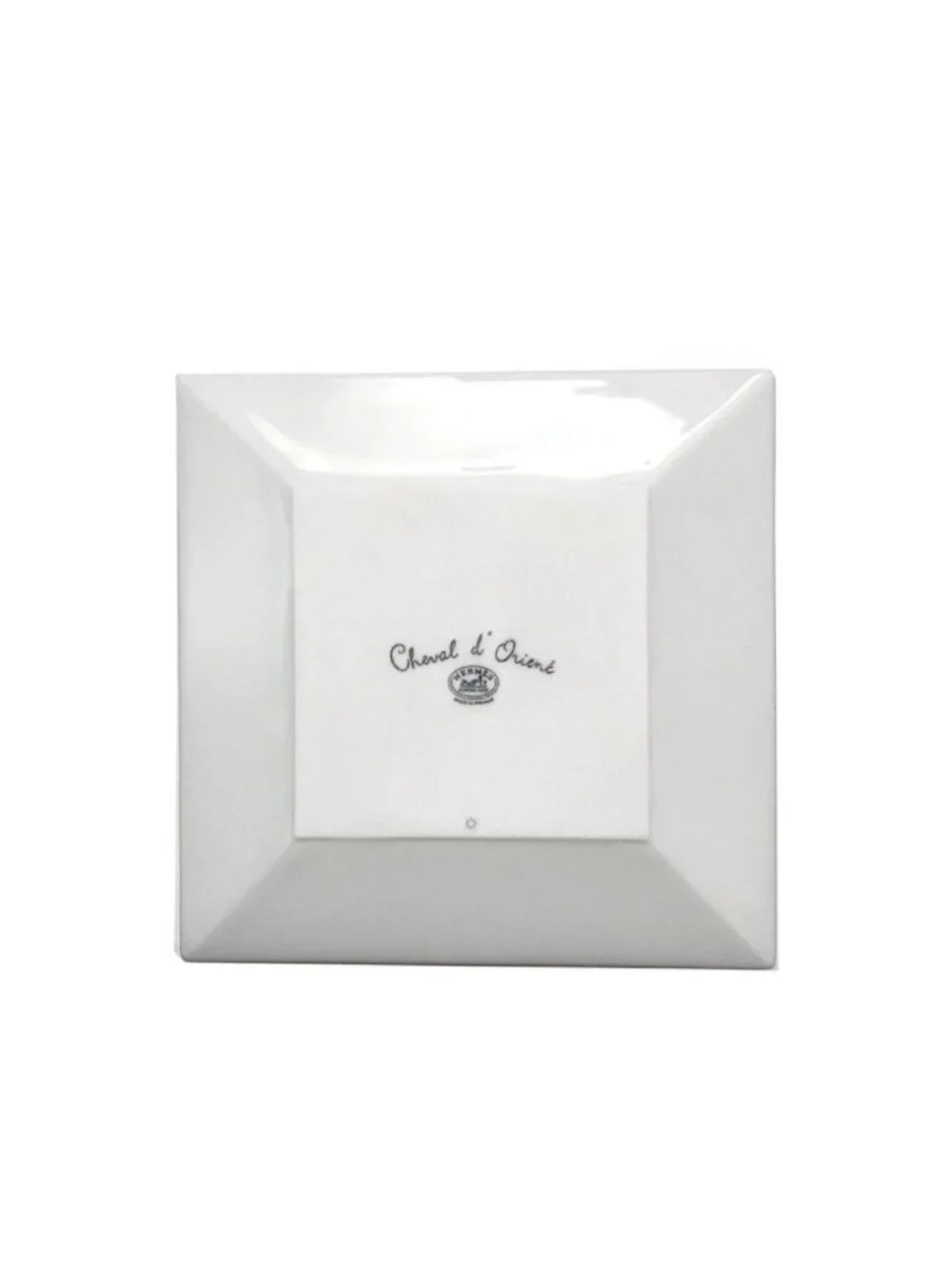 Hermes Cheval Dorian Square Plate 11 D'orient Mini Ceramic
